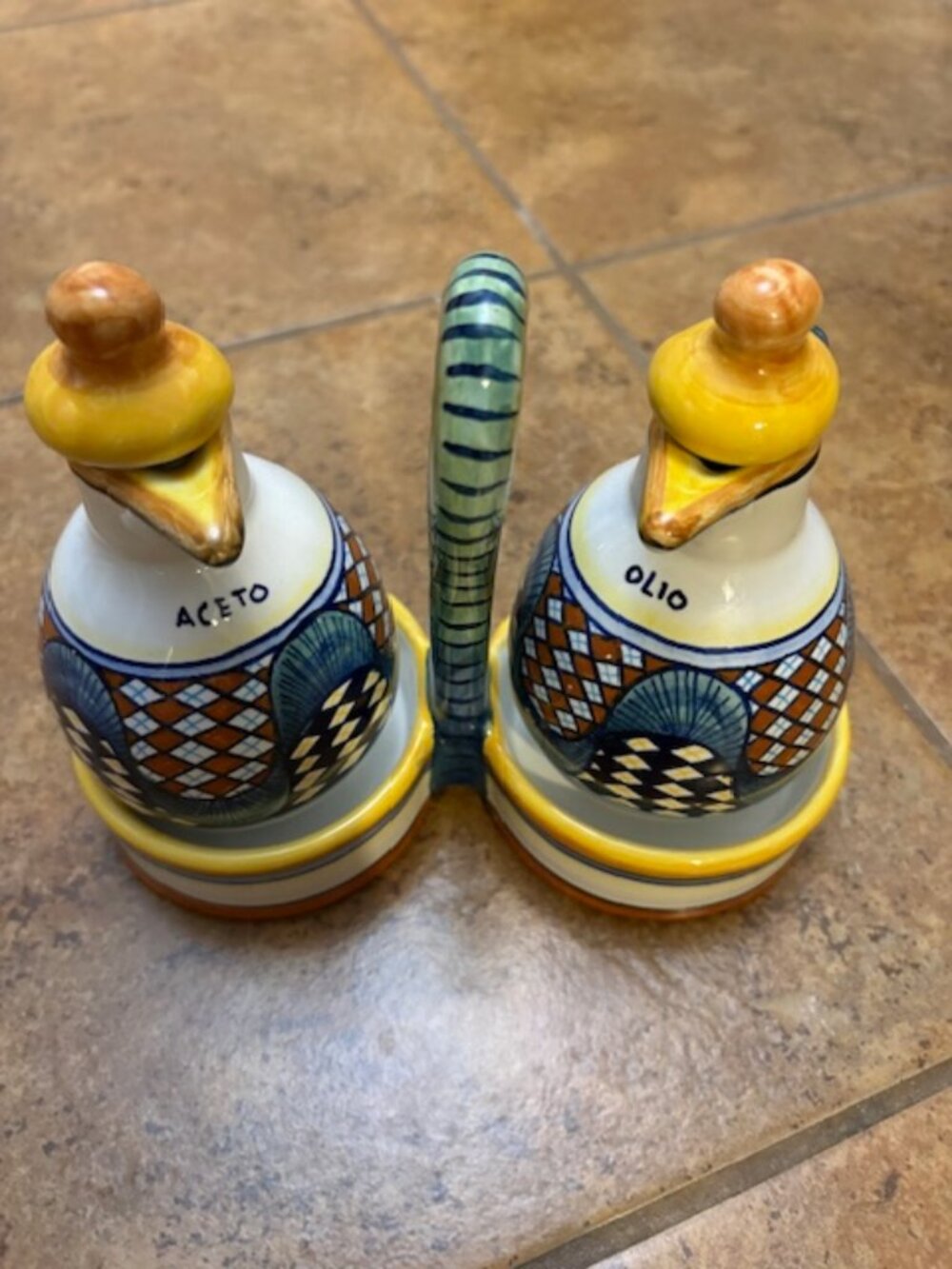 Deruta Oil & Vinegar Set